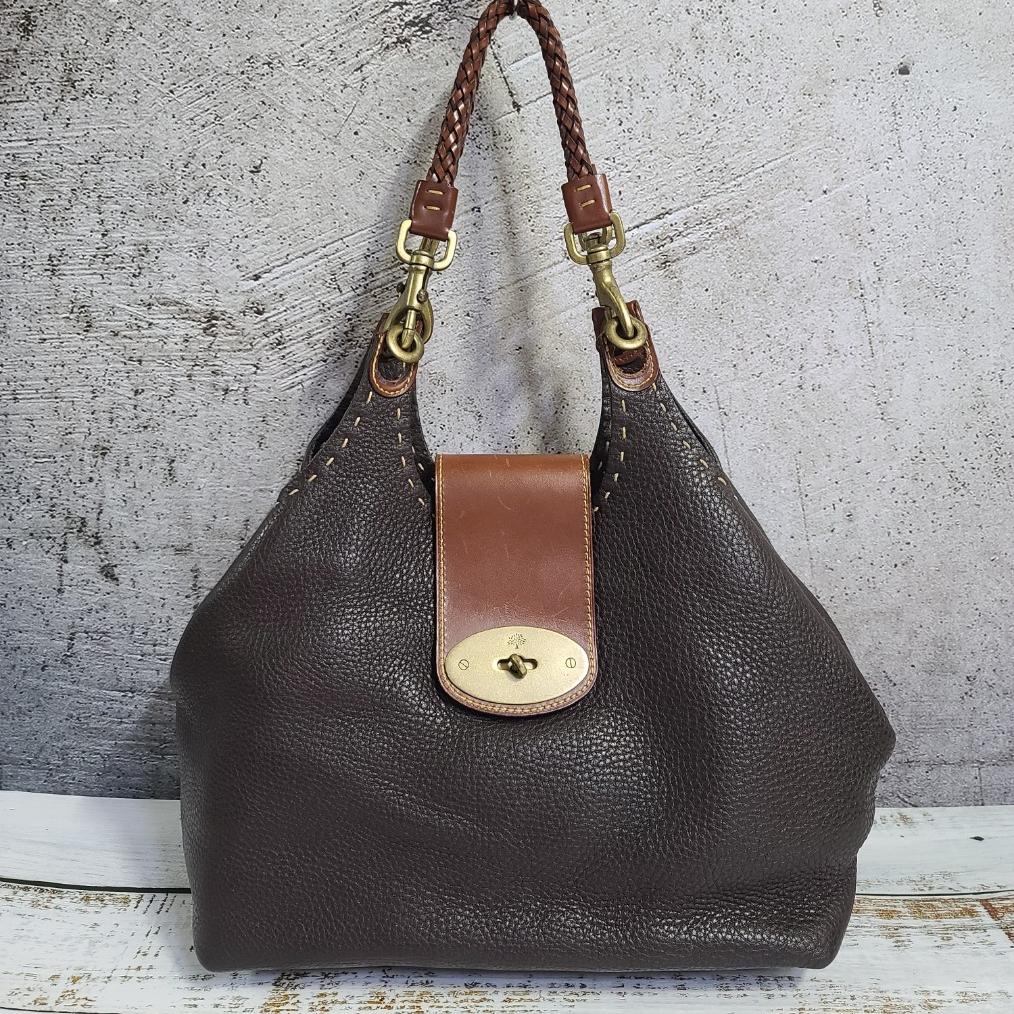 정품 멀버리 가죽 숄더백 상태아주좋음