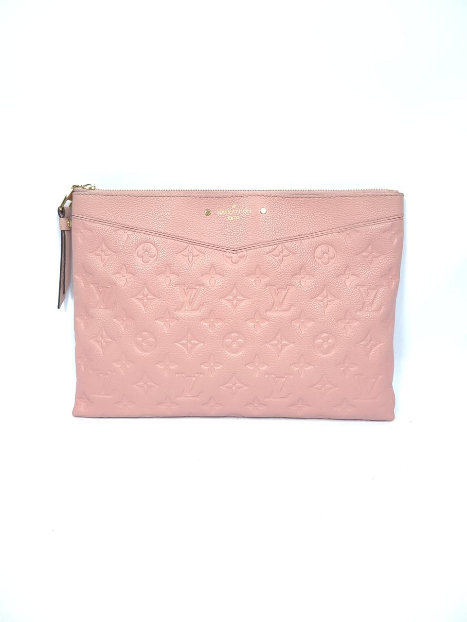 (정품)루이비통 앙프렝뜨 데일리 클러치백 핑크 M62938