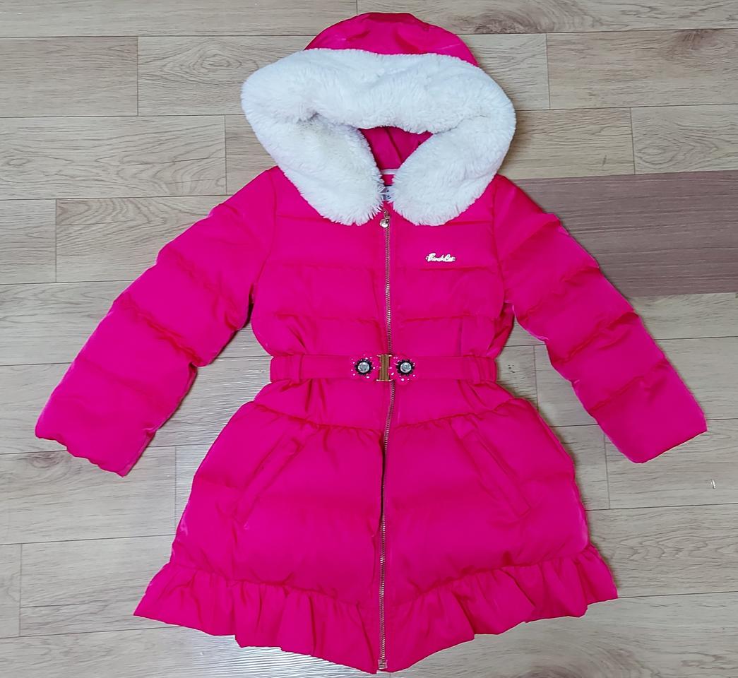 프렌치캣 핫핑크 오리털패딩 130