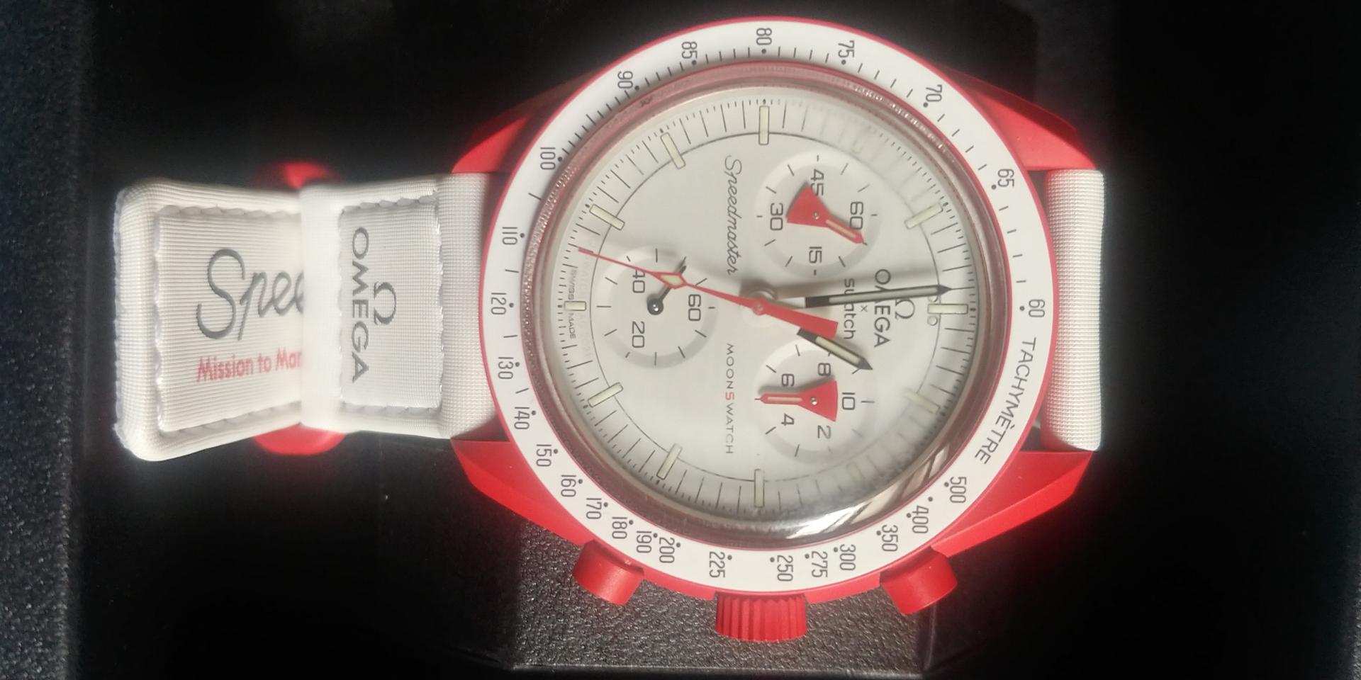 오메가스와치 미션투마스 단순개봉  32만원