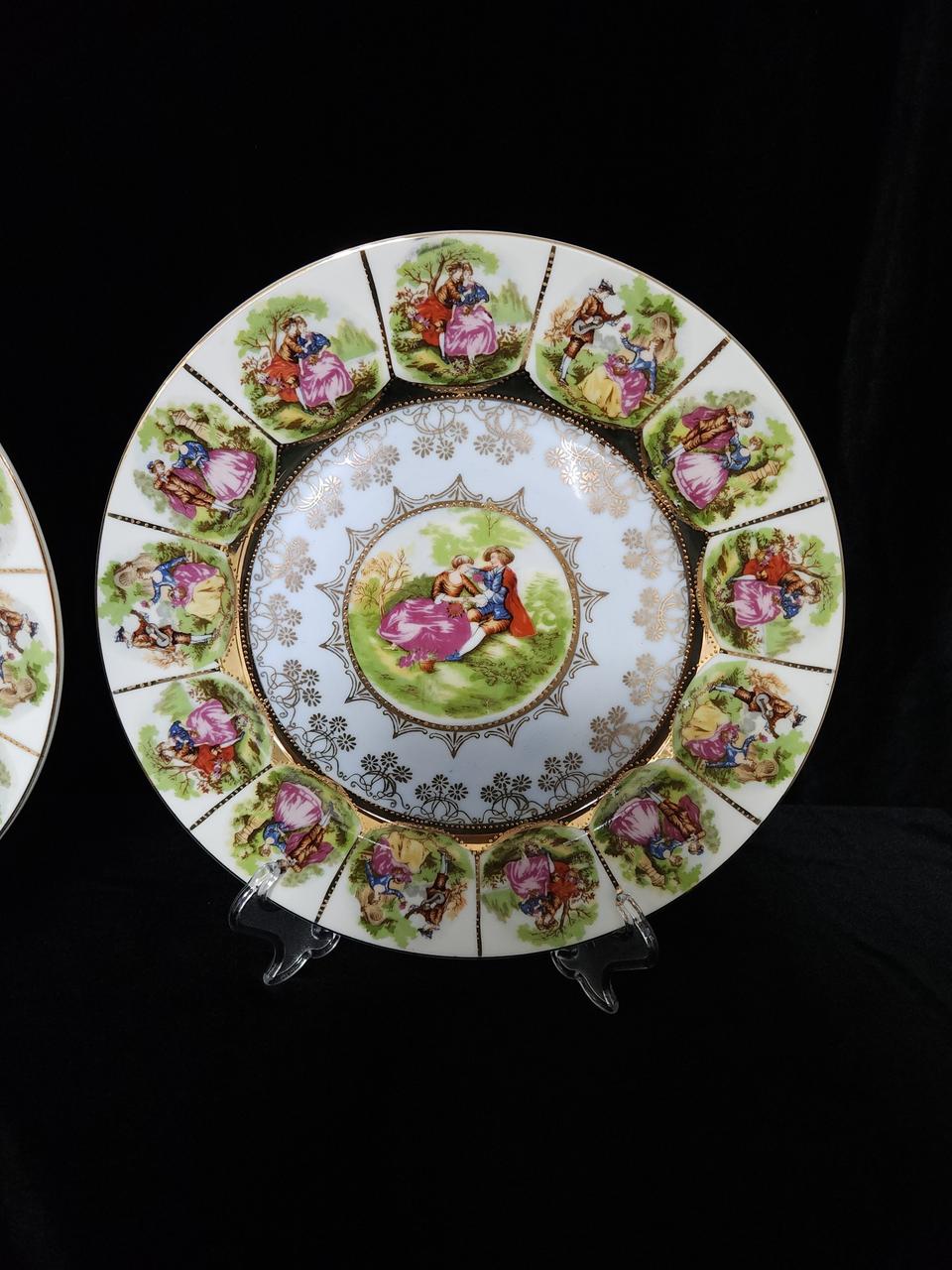 빈티지 연인 장식접시