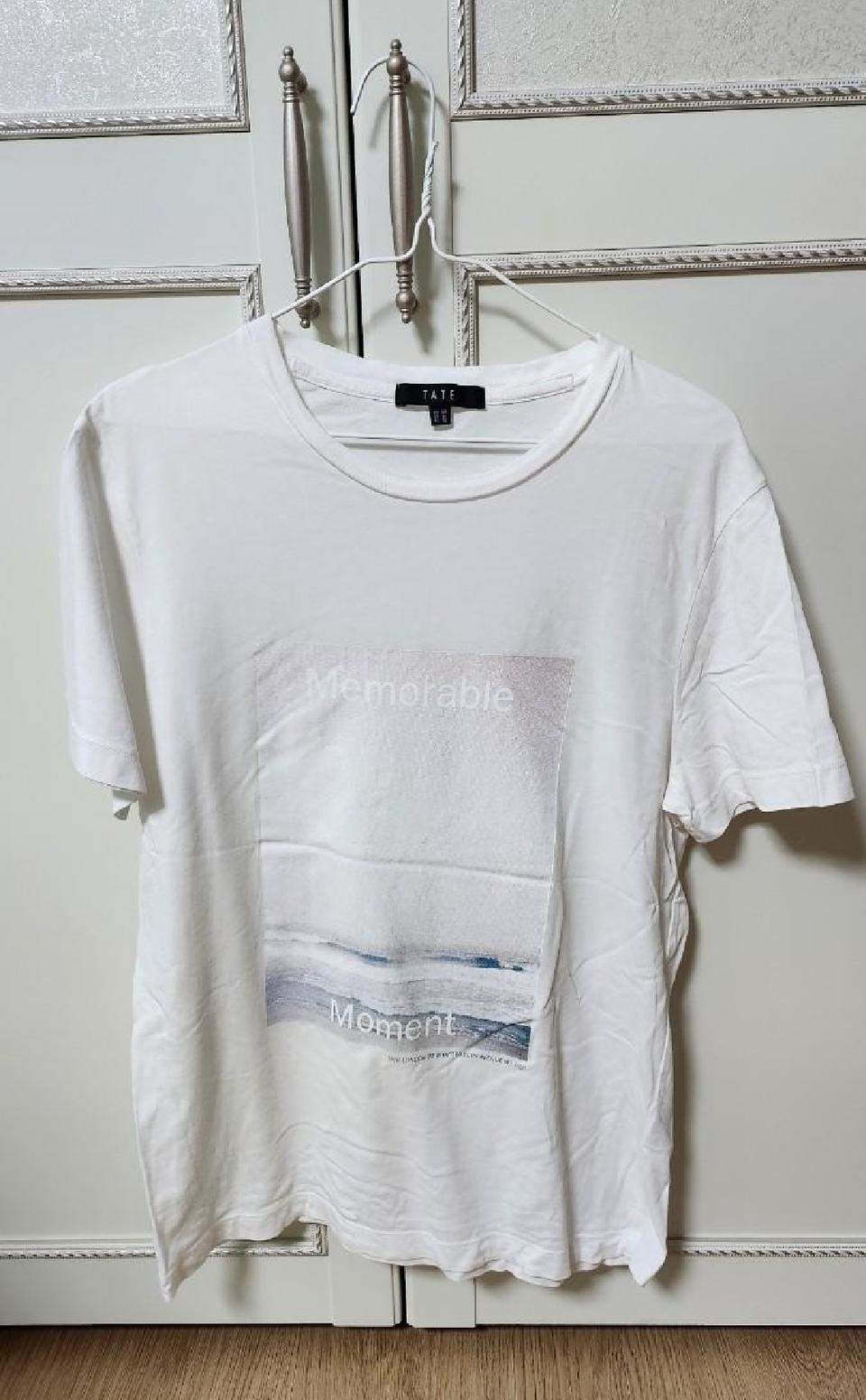 TATE 화이트 반팔 티셔츠 105