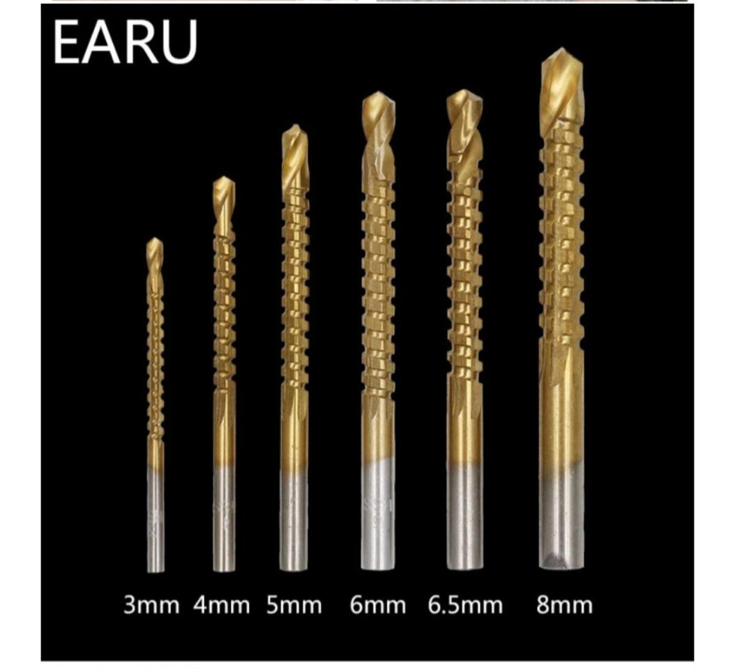 코발트 드릴 비트 기리 6종세트 HSS 나선형 스크류