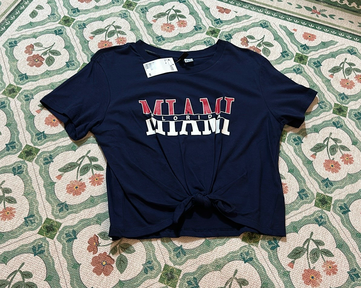 H&M 티셔츠 매듭티셔츠 묶음 티셔츠