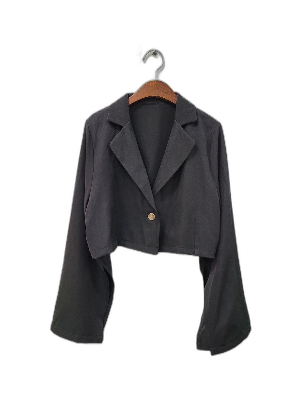 GRL 크롭 자켓 블랙