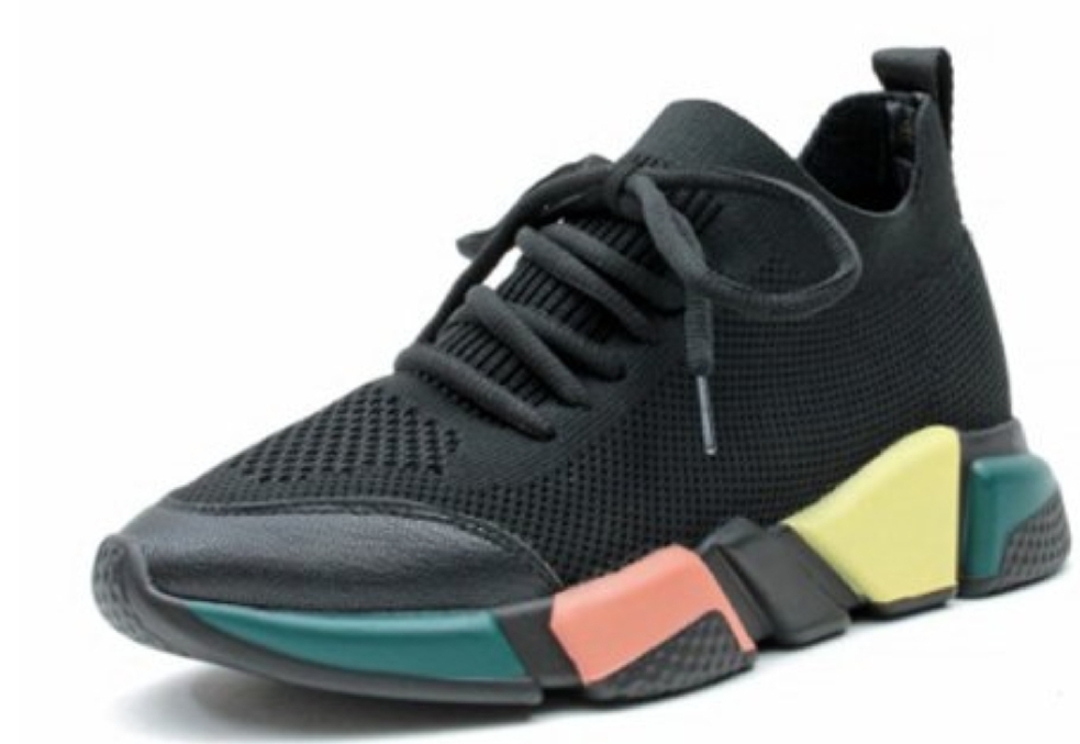 니트 키높이 스니커즈235