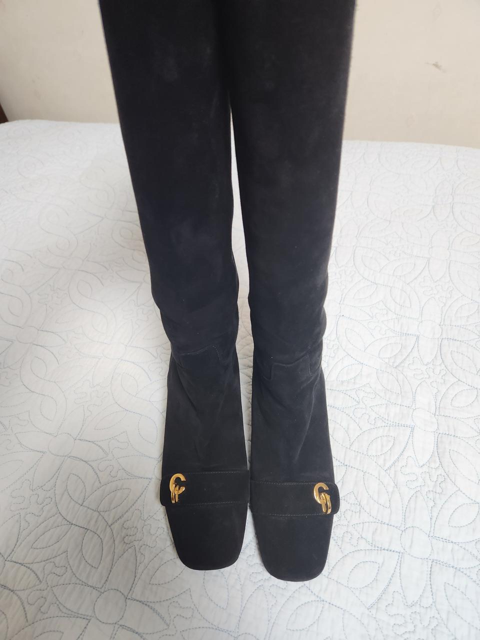 정품 디올 CD로고 스웨이드 부츠37.5