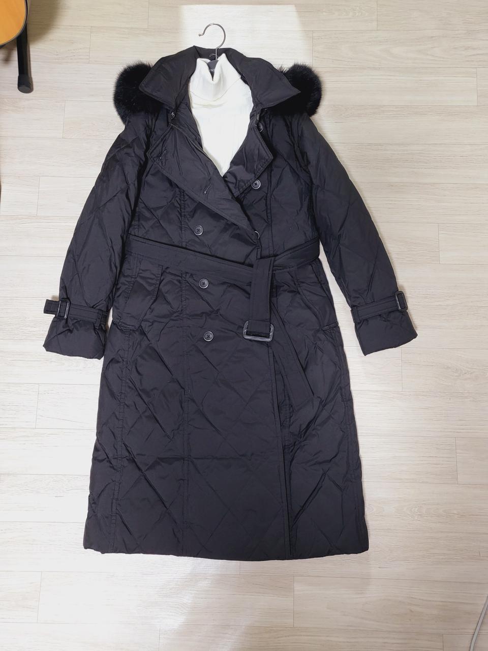 여성거위털롱패딩55(90)거의새상품