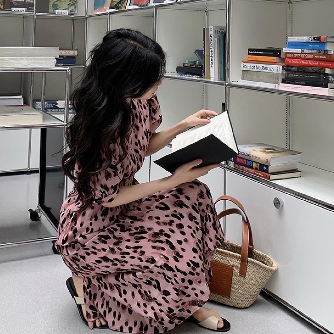 레오파드 롱원피스