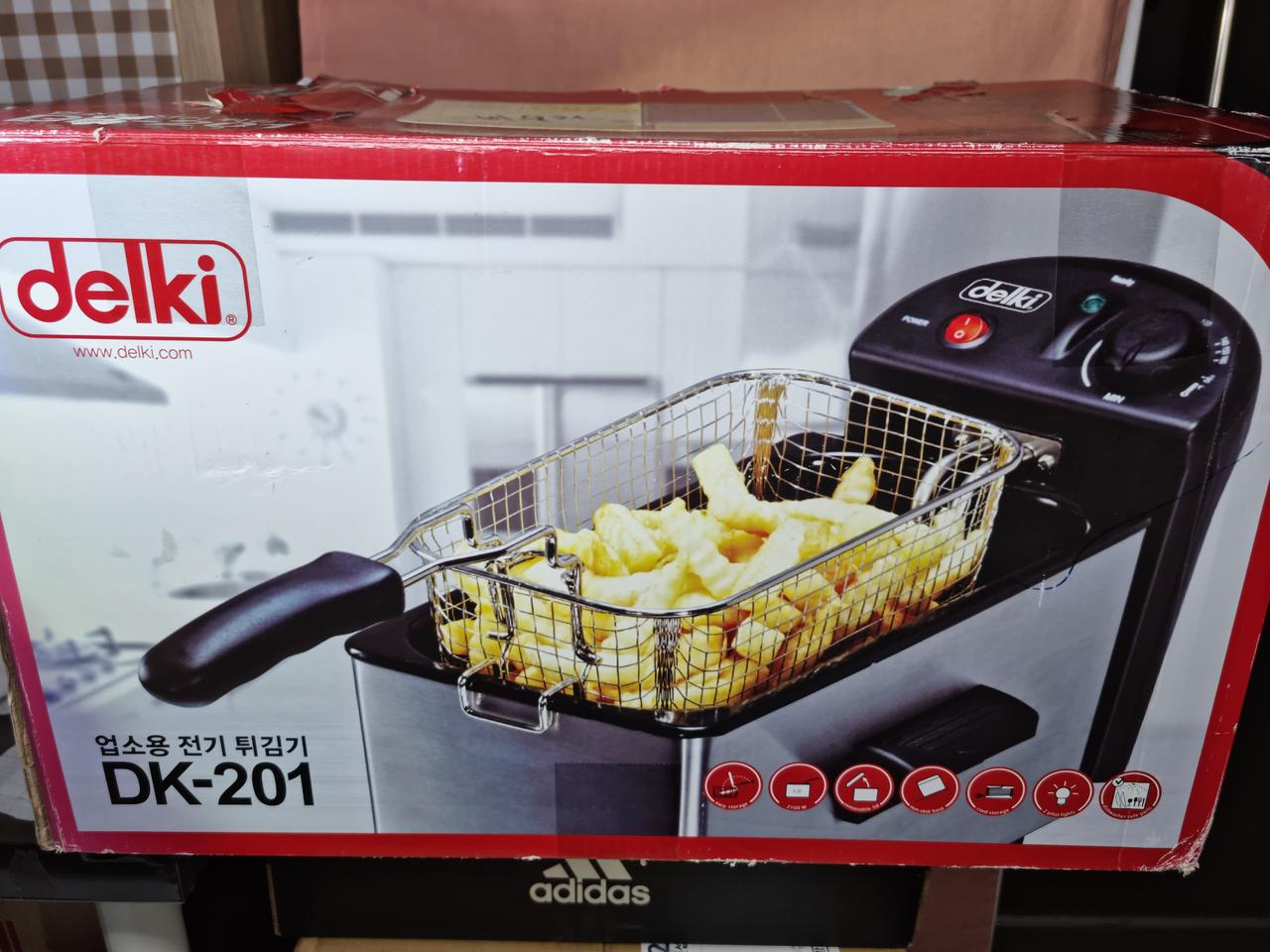 delki 델키 업소용 전기 튀김기