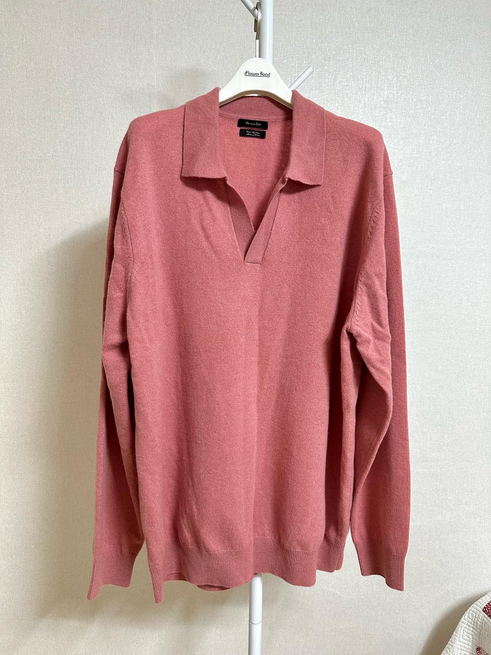 마시모두띠 캐시미어혼방 브이카라넥 니트  size.XL (반택포)