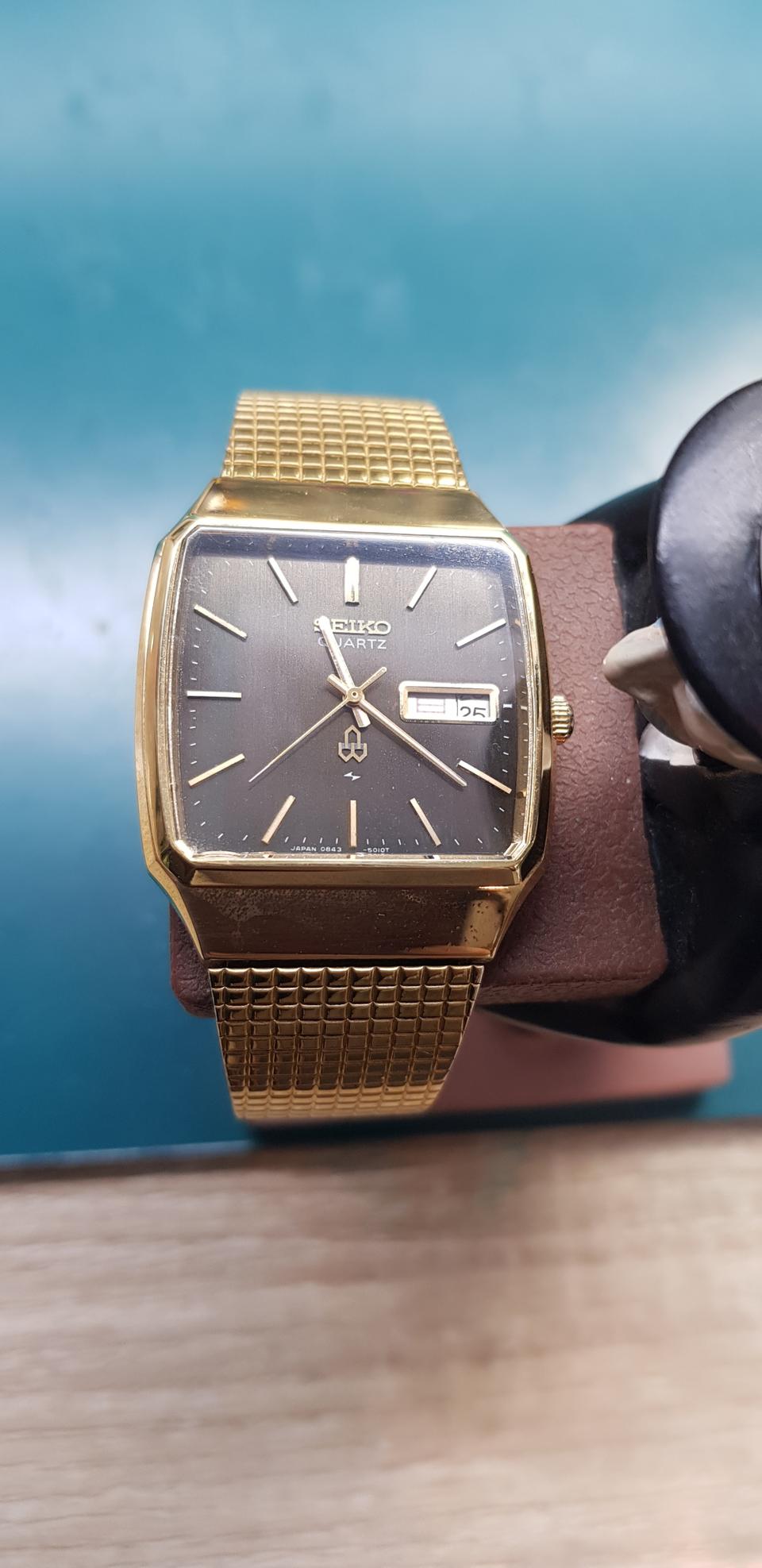 세이코 빈티지 금장 시계