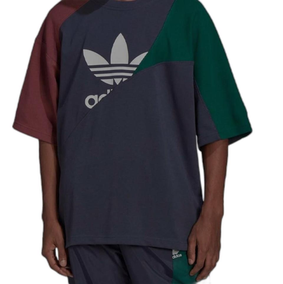 아디다스 절개 오버핏 티셔츠