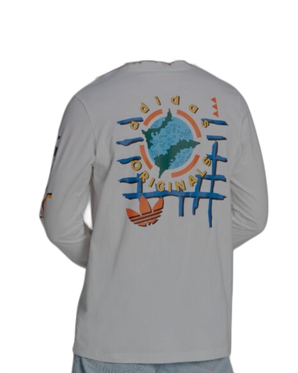 아디다스 그래픽 긴팔 티셔츠