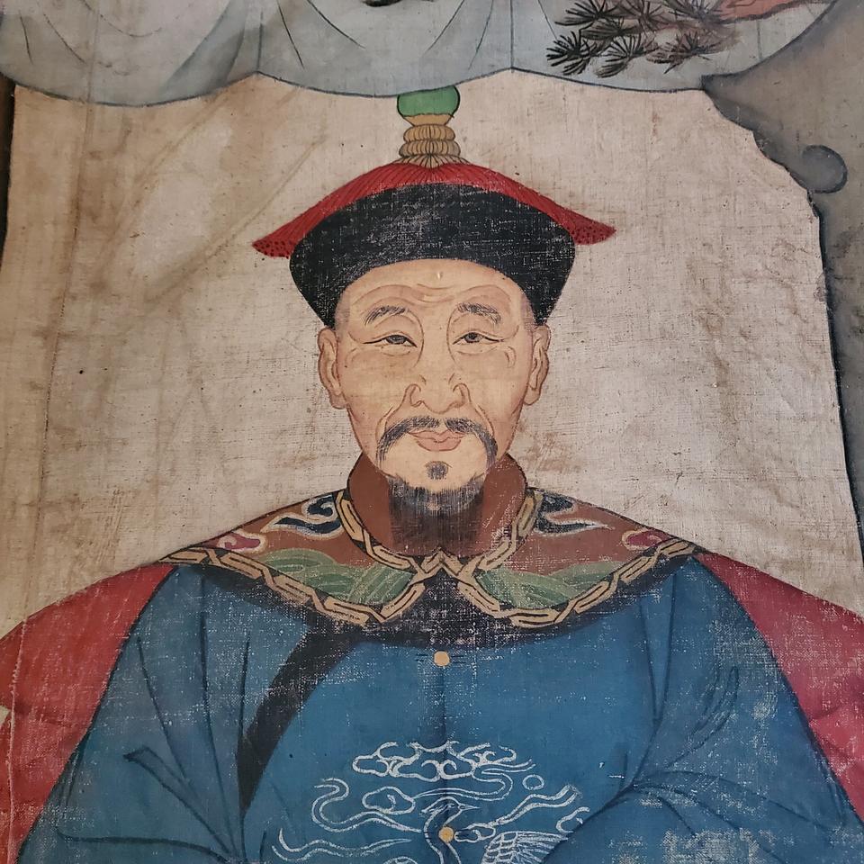 중국그림. 왕조 .조 부모.  초상화. 입니다.