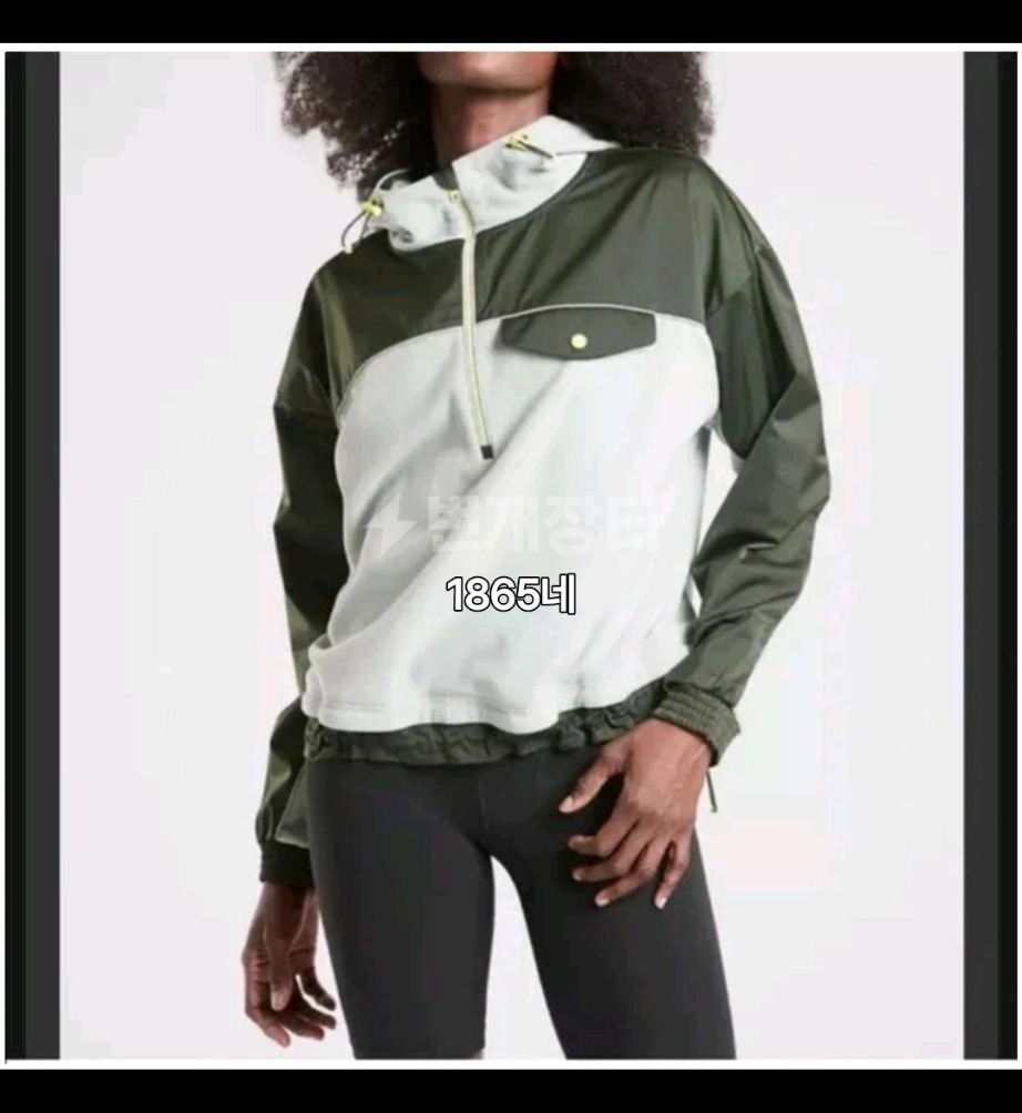 GAP ATHLETA 소프트 플리스 아노락 반집업후드