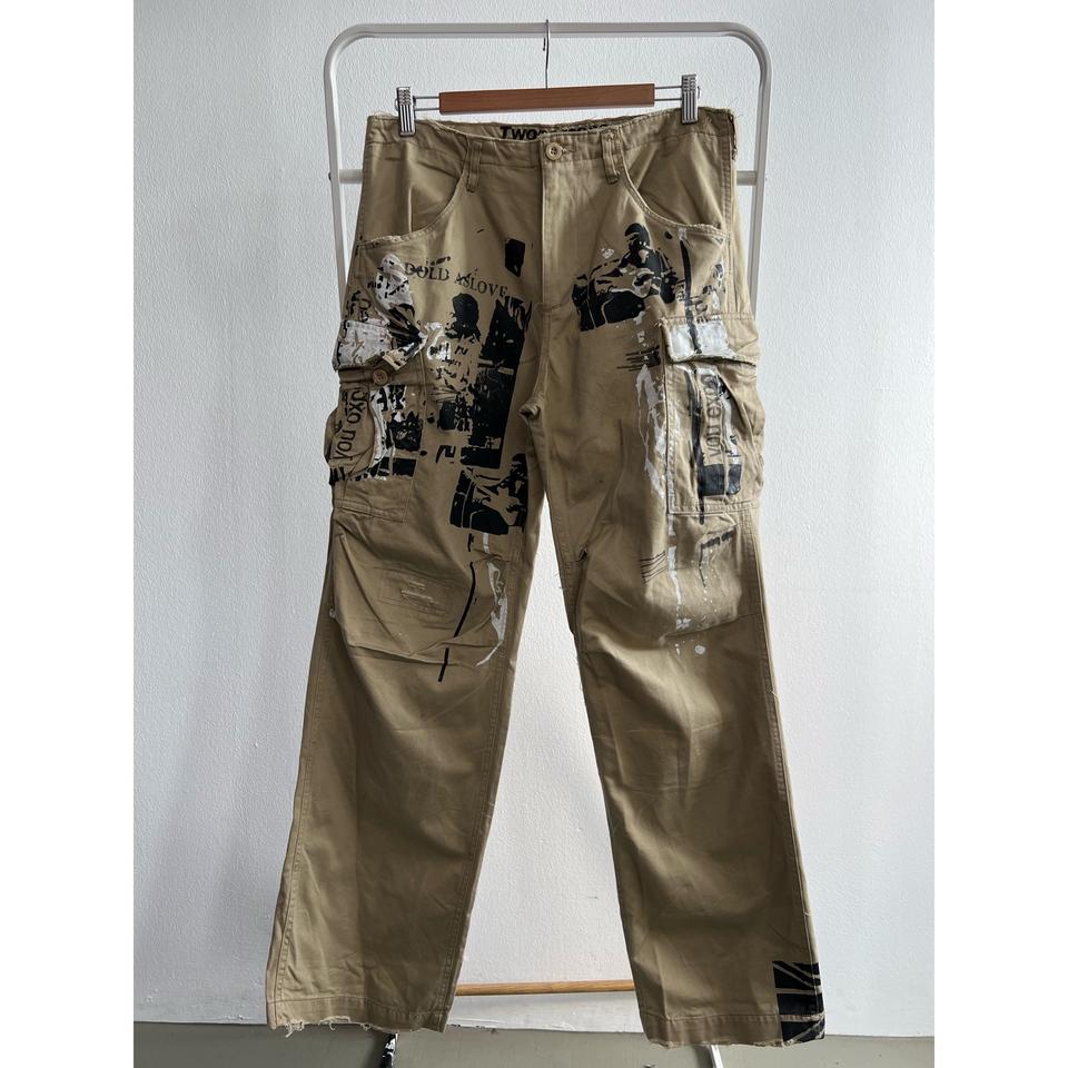 빈티지 페인팅 카고 팬츠