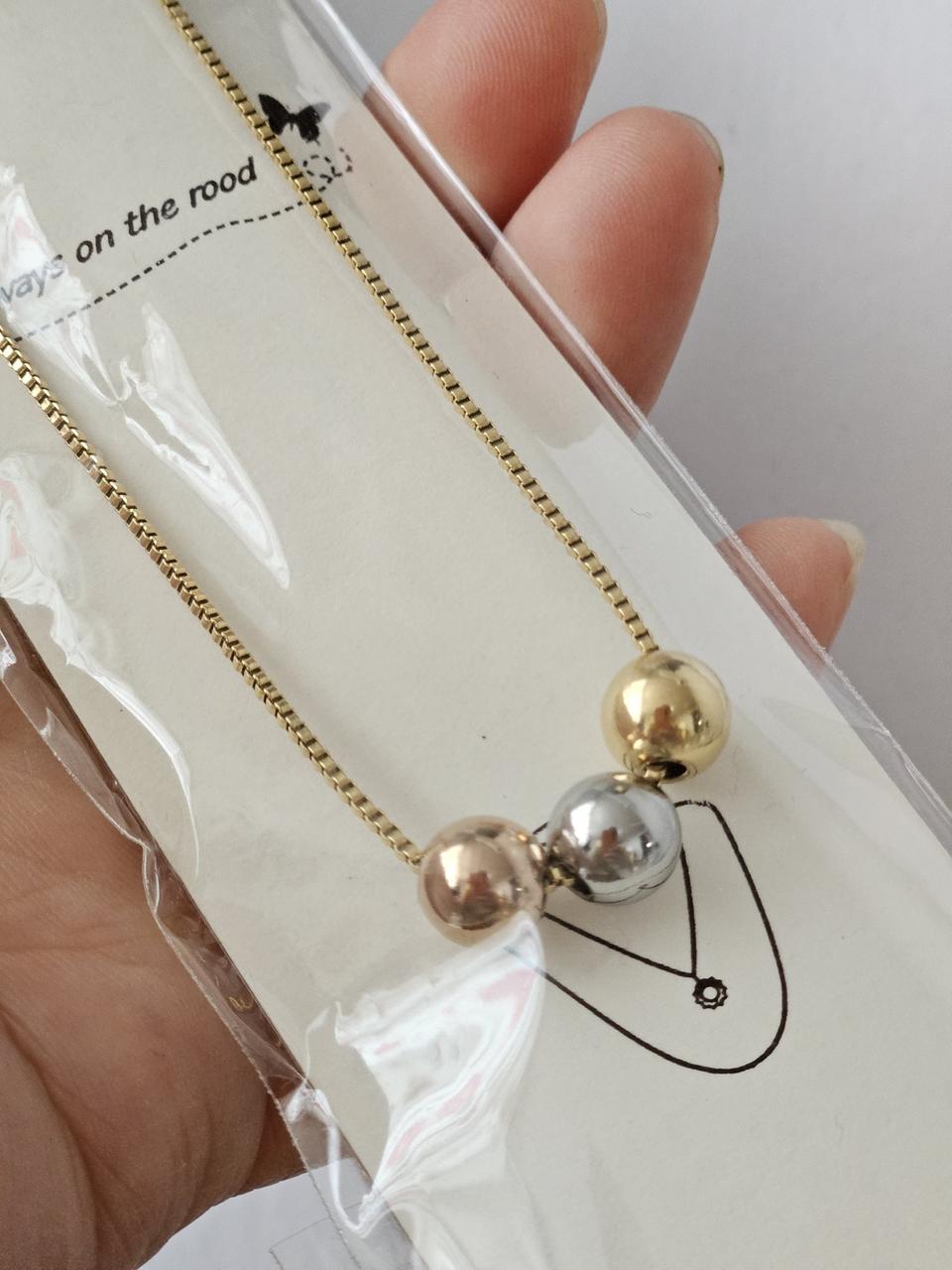 쓰리볼 목걸이 ~