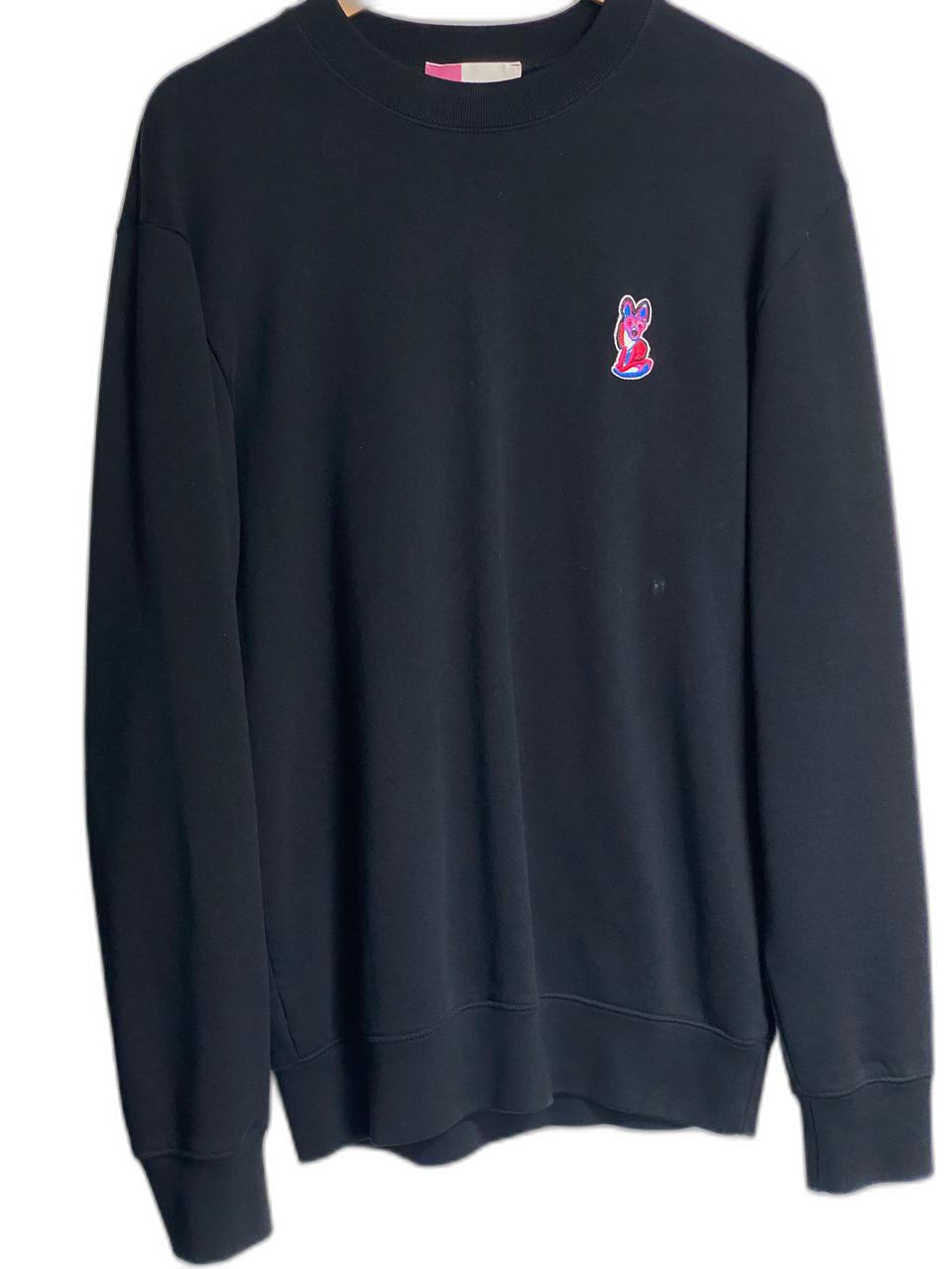 메종키츠네 애시드 맨투맨 M ACIDE 블랙