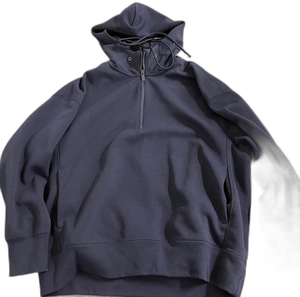 유니클로J 질샌더 하프집업 네이비