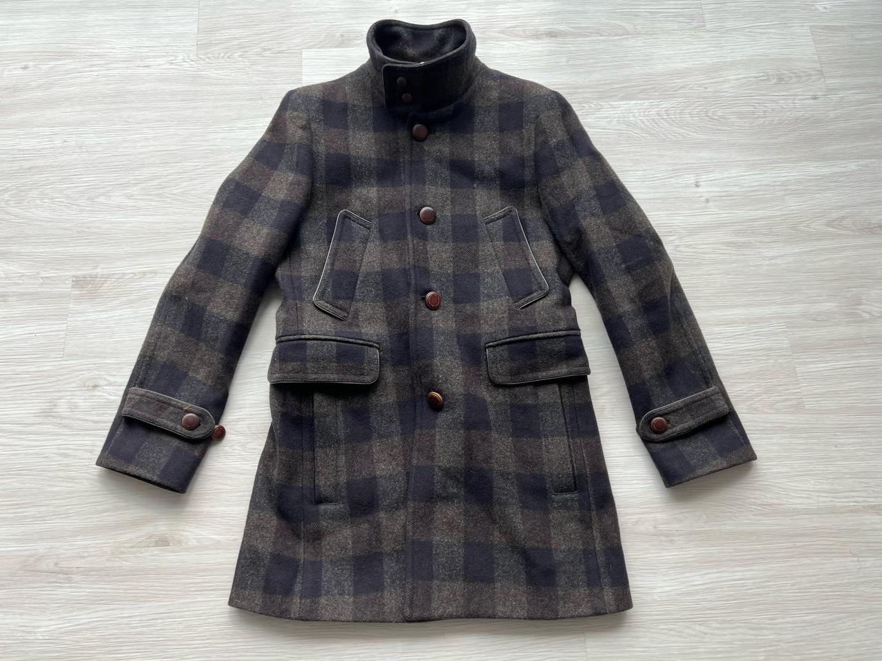 [M] 지이크(sieg) 모직 체크 코트