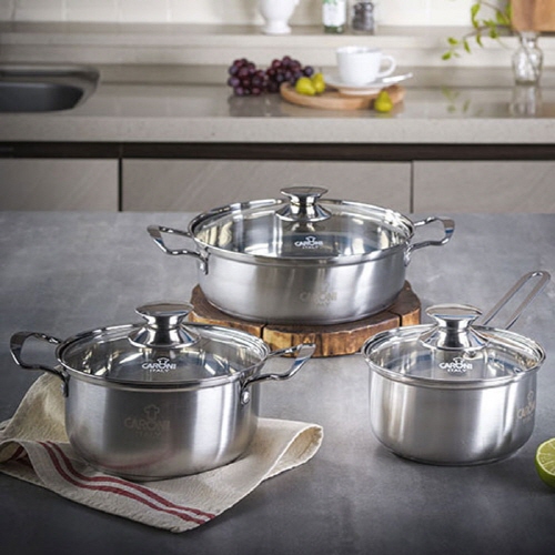 냄비세트 카로니 엘라 3종 냄비세트 편수 양수 전골