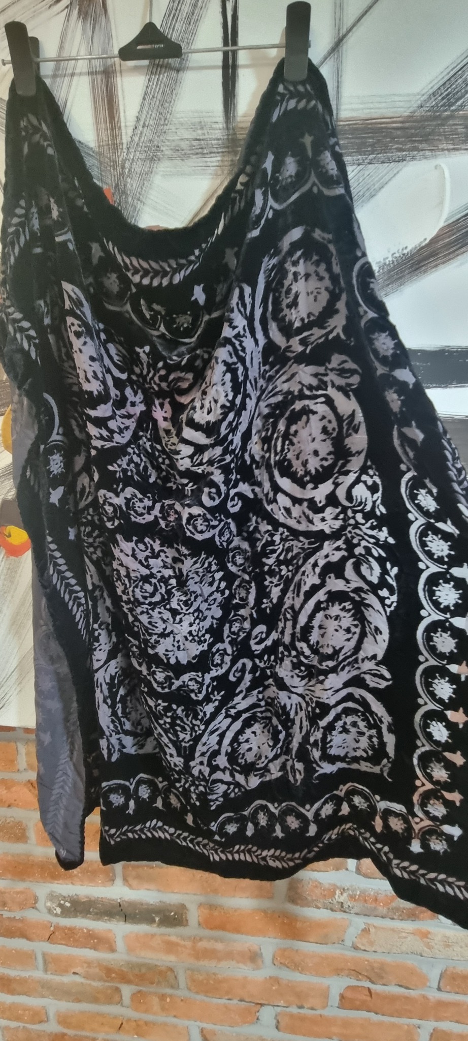 정품)베르사체 벨벳 스카프