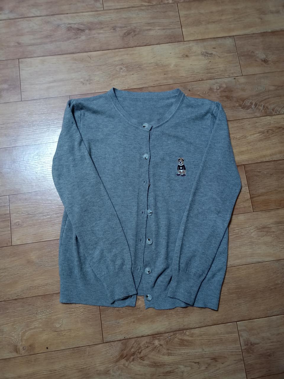 (새상품) 곰돌이 자수 가디건