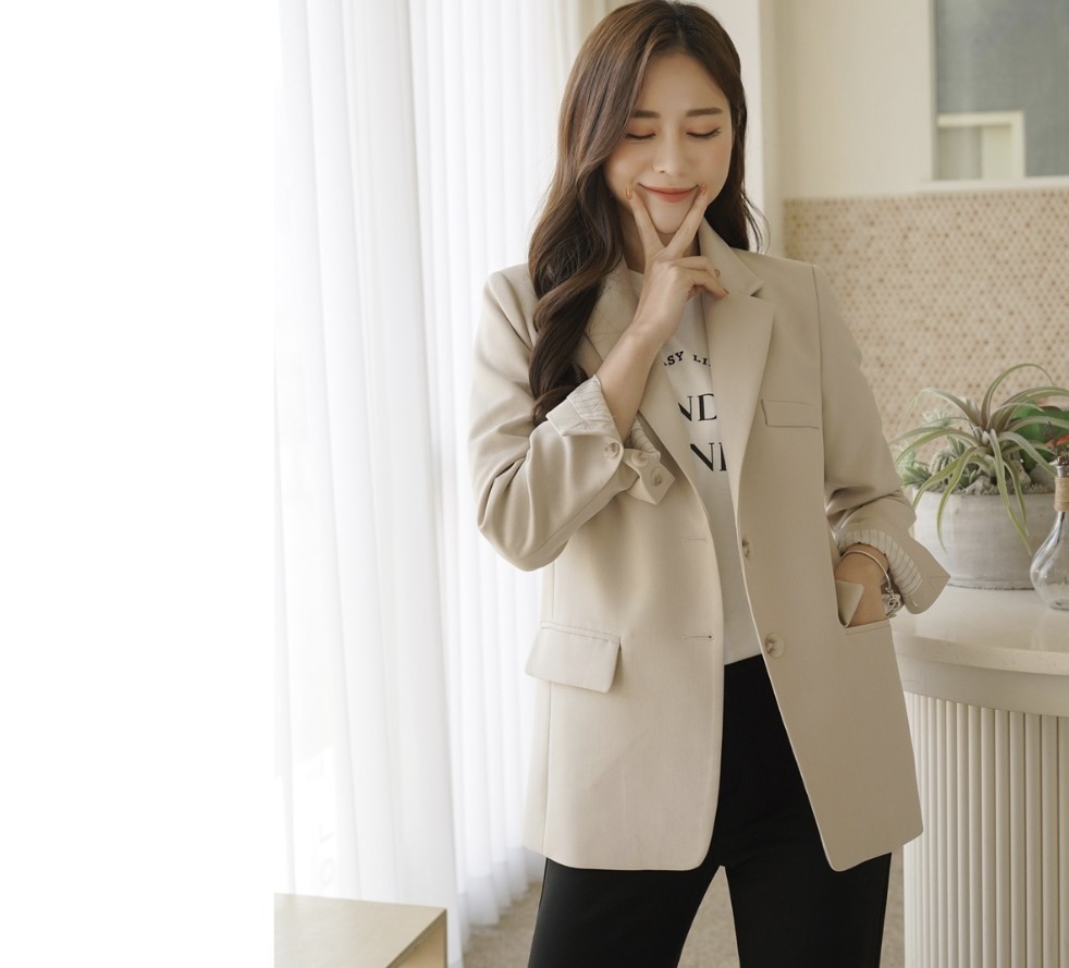 여성자켓 #라이트베이지자켓 #데일리자켓 #봄가을자켓
