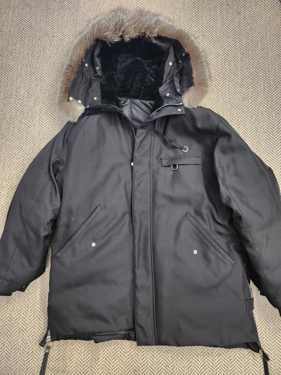 솔리드옴므 구스다운 폭스털