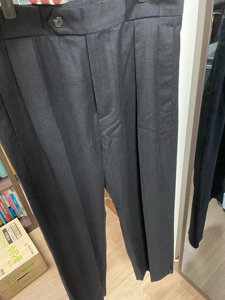 시스템옴므 투턱 와이드팬츠82