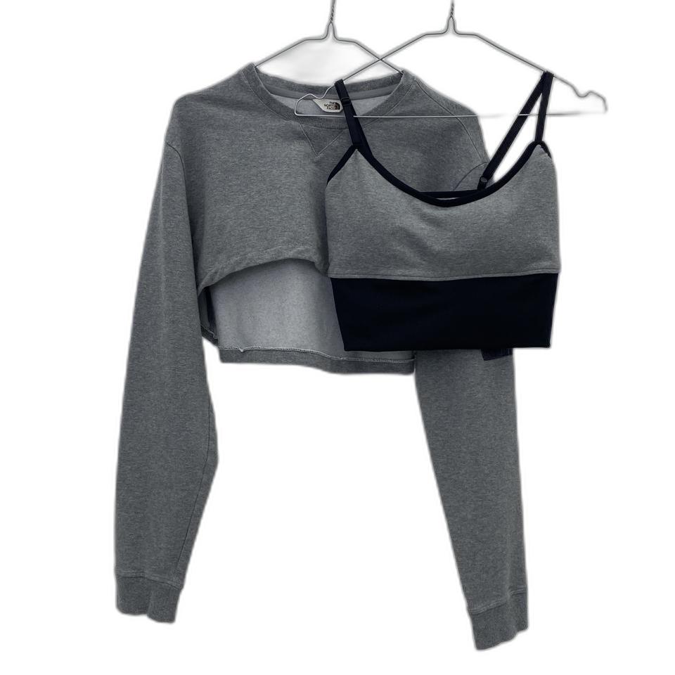 더노스페이스 커스텀 크롭 브라탑 세트
