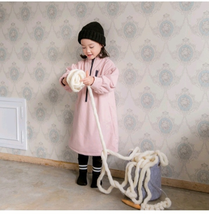 S❤ (새옷)도톰 코트형 융털 여아원피스 코트