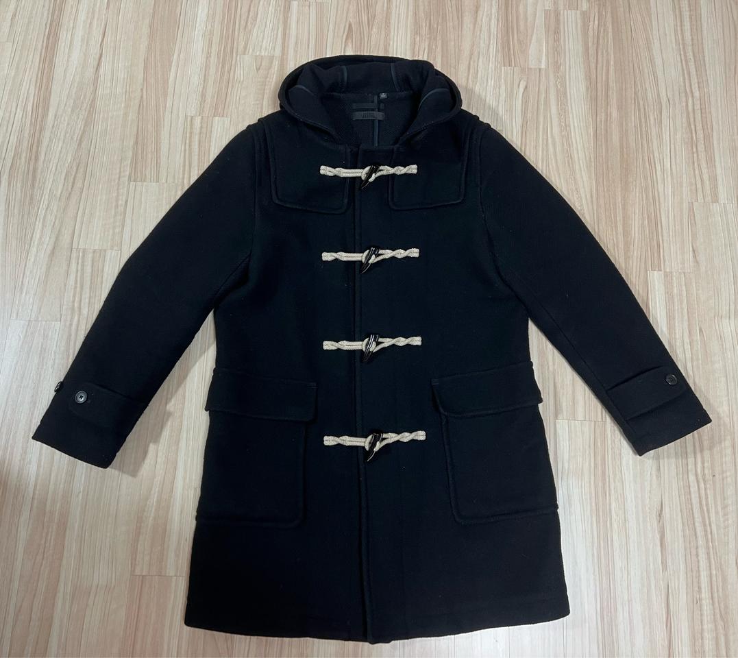 유니클로 모직 코트, 남성 M사이즈, 진한 네이비