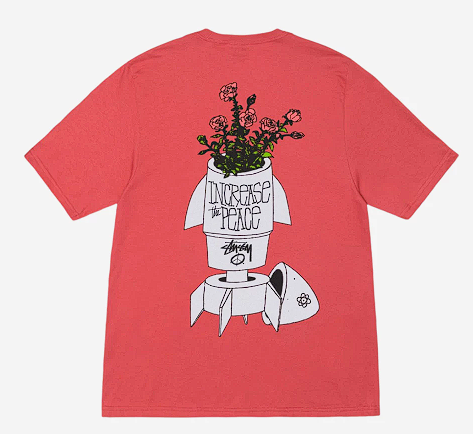 Stussy Flower Bomb T-Shirt Pepper스투시 티셔츠