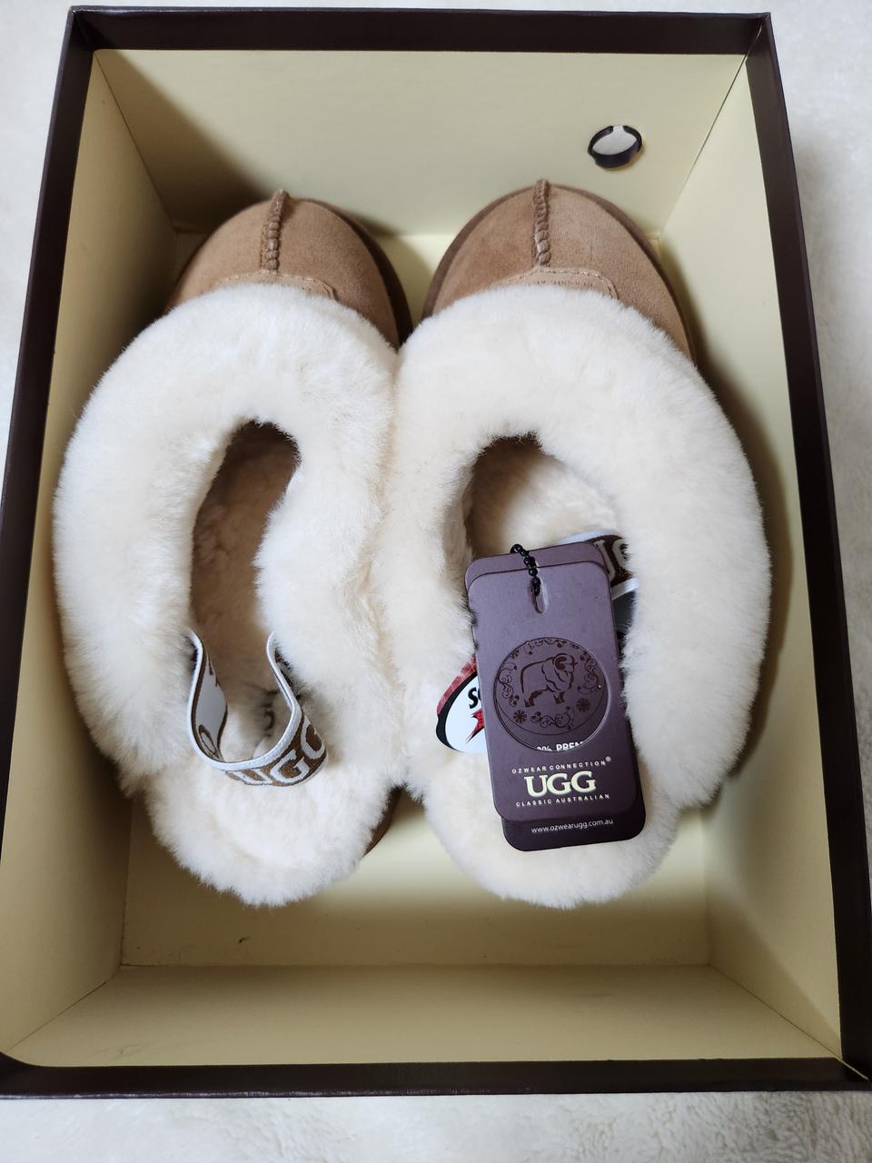 [츄우블리님 결제용] UGG 어그 플랫폼 밴딩 슬리퍼 컬러 :체스넛8(2