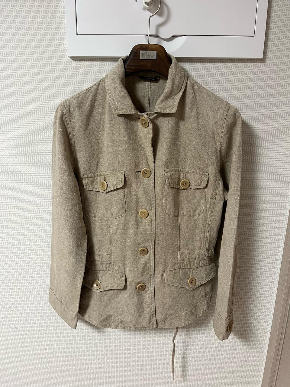 막스마라 여성 린넨 자켓