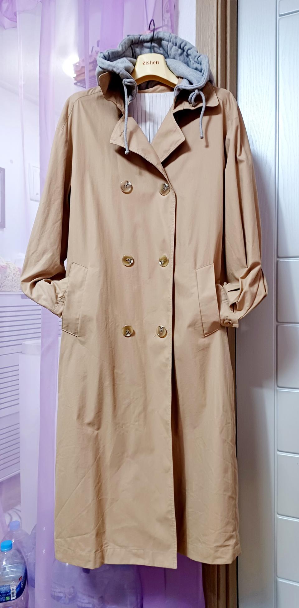 롱후드트렌치코트