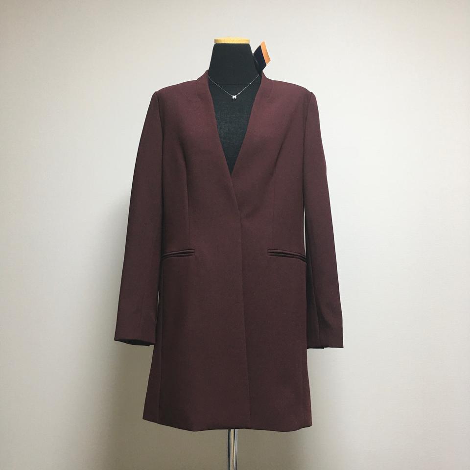 [미착용] 셀렙샵 와인색 롱자켓