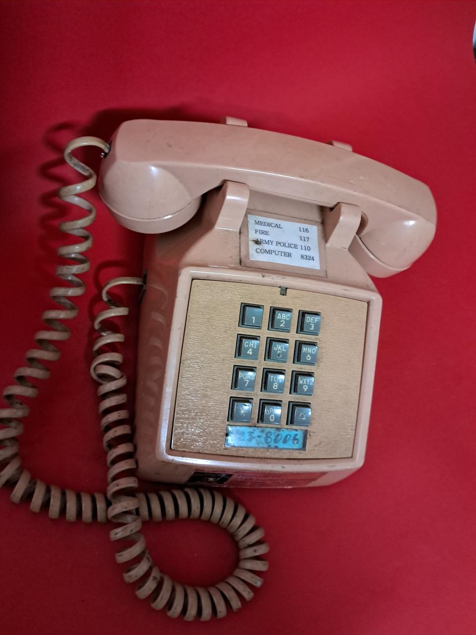 80년대 U.S.A버튼식 전화기