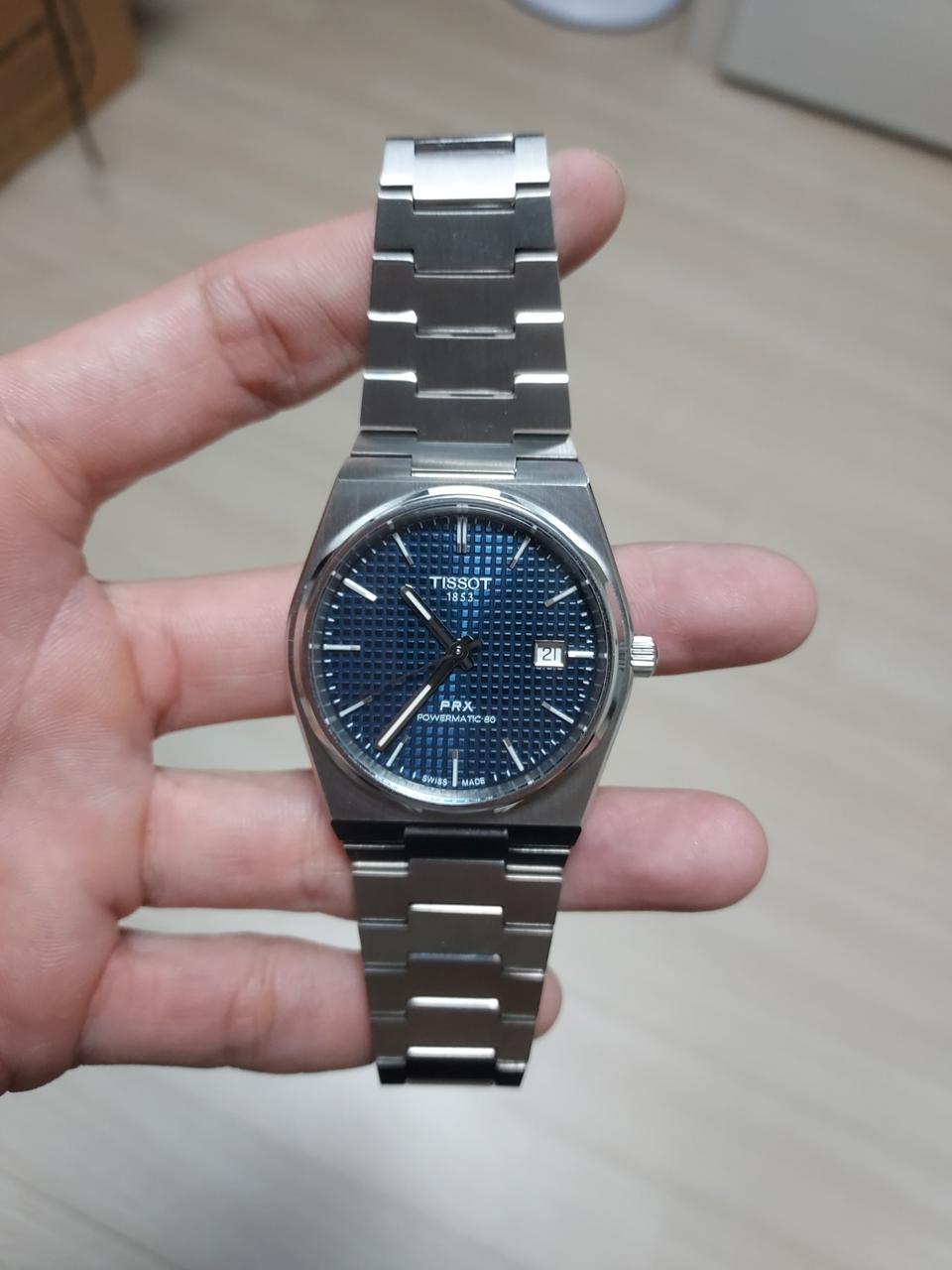 티쏘 PRX 오토메틱 40mm 청판 팝니다.