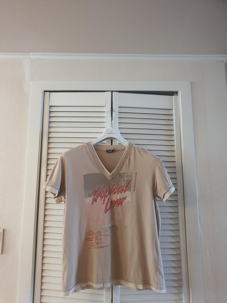 D&G 워싱 빈티지 그래픽 티셔츠 돌체앤가바나