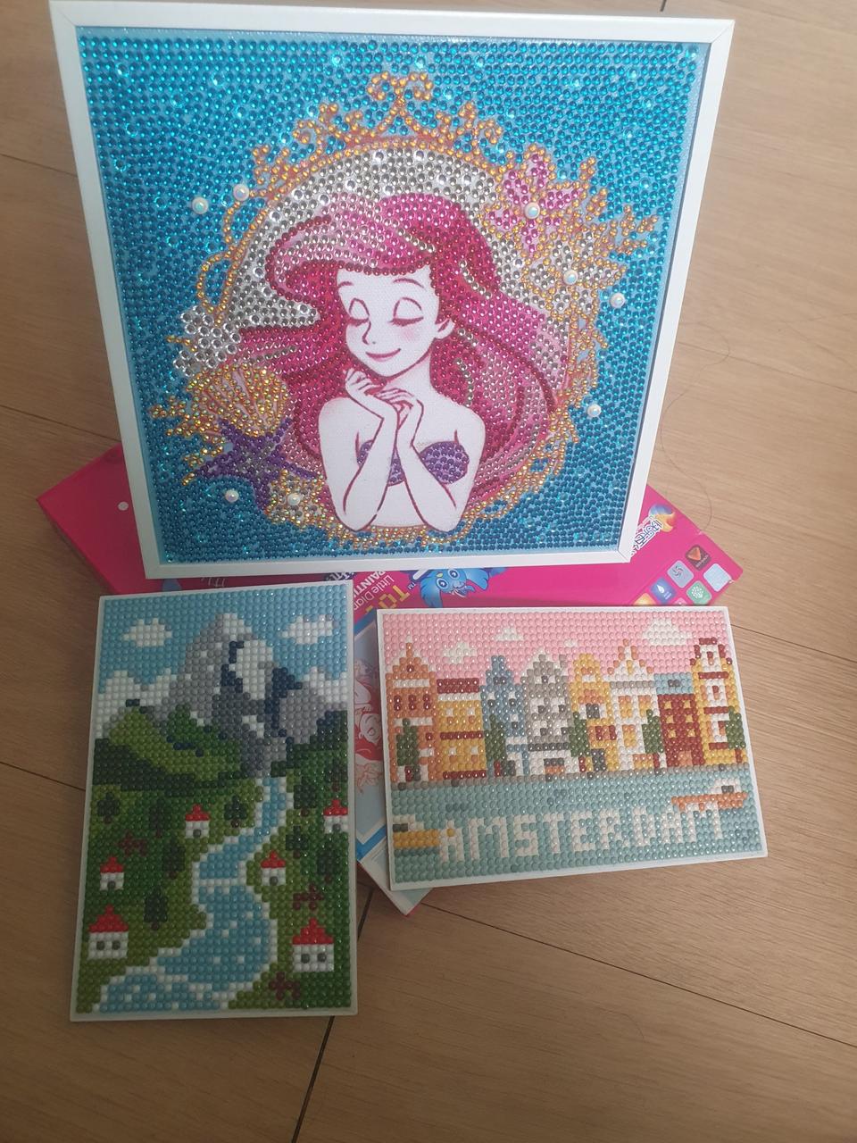 보석 십자수 완성품