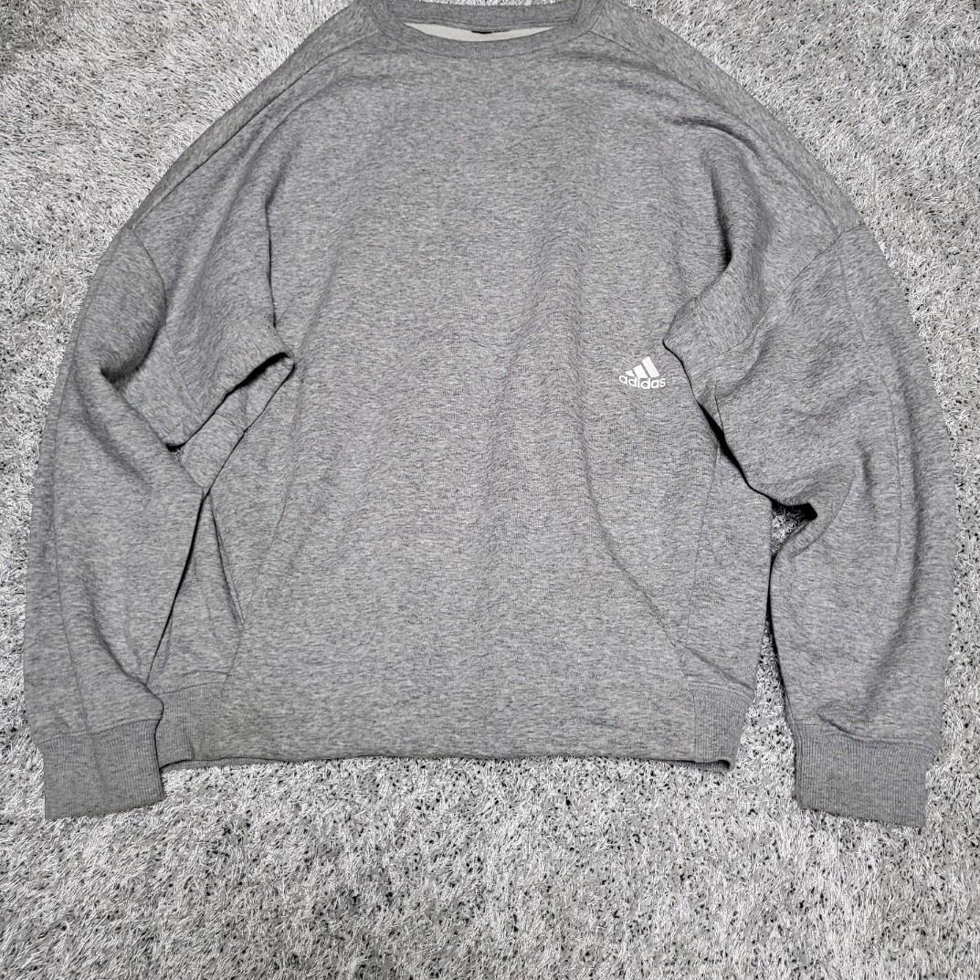 아디다스 그레이 오버핏 맨투맨 xl