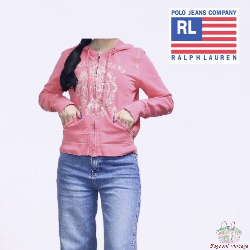 폴로랄프로렌 자수 후드집업