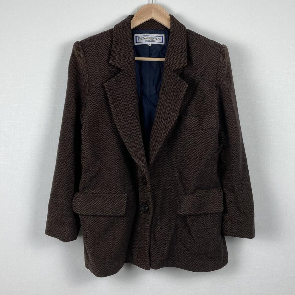 입생로랑 브라운 자켓 빈티지 구제 a602