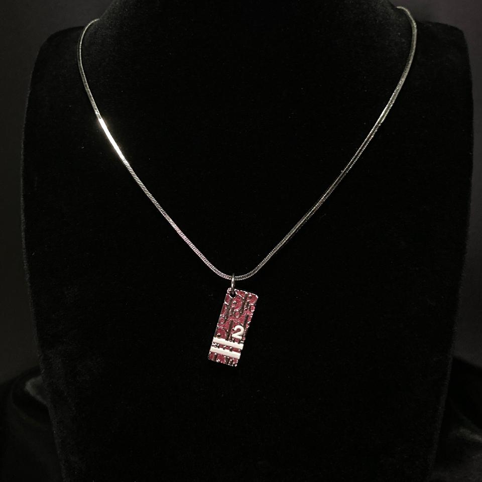 [정품] 크리스찬 디올 오블리크 트로터 펜던트 목걸이