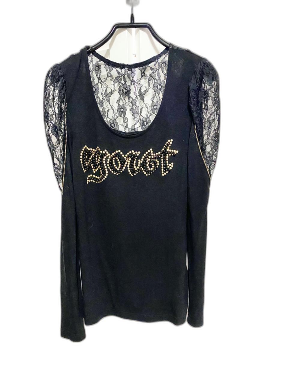 에고이스트 비즈장식 긴팔티 55/ 레이스망사