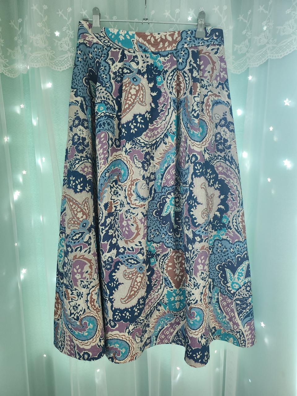 새상품/질스튜어트 자가드 플레어 스커트