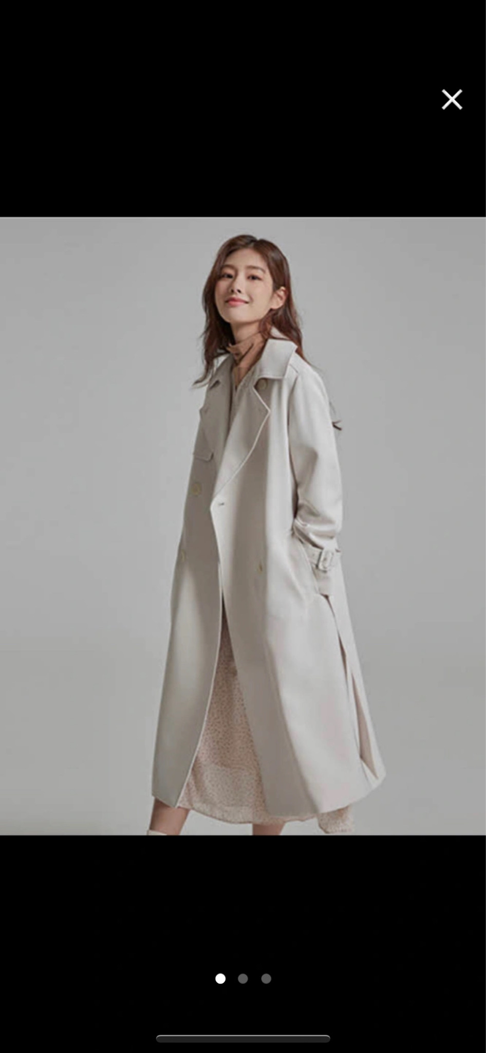 새상품 가을트렌치롱코트